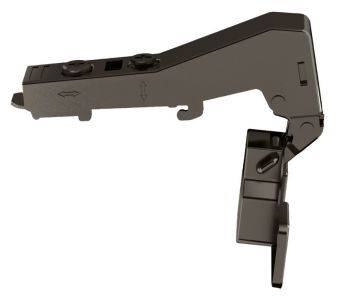 Hafele Metalla 310, 90 degree click on kitchen cabinet hinge - Black Nickel Plated