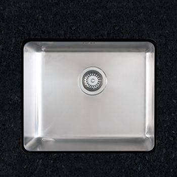 Clearwater Salsa Brushed Stainless steel 480 mm Undermount Kitchen Sink