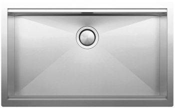 Clearwater Stark Brushed Stainless steel 740 mm Inset or Undermount Kitchen Sink