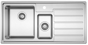 Clearwater Solar Stainless Steel 1.5 Bowls & Drainer Inset Kitchen Sink