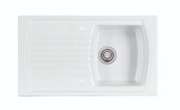 Clearwater Sonnet Ceramic Single bowl Inset Kitchen Sink