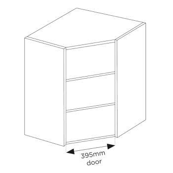 Tall Splay Corner Wall Unit