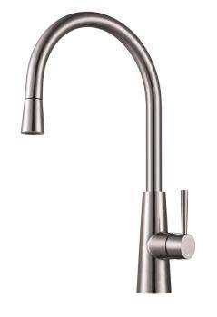 Clearwater Titania, Single Lever, Swan Neck, Pull Out Spray Kitchen Mixer Tap