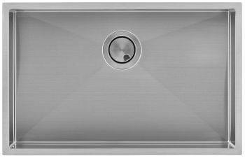 Clearwater Volta Brushed Stainless steel 650 mm Large Inset or Undermount Kitchen Sink