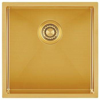 Clearwater Volta Brass Stainless steel 400 mm Inset or Undermount Kitchen Sink